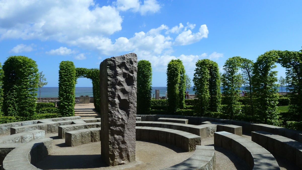 Das Labyrinth im Kurgarten des Ostseebades Göhren